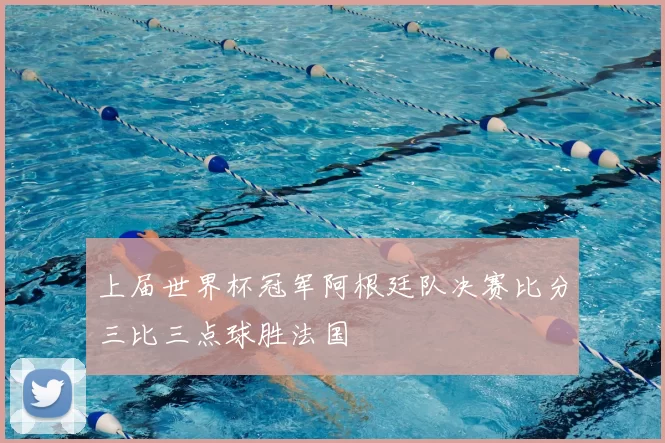 上届世界杯冠军阿根廷队决赛比分三比三点球胜法国